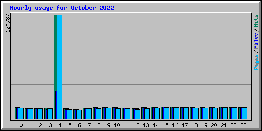 Hourly usage for October 2022